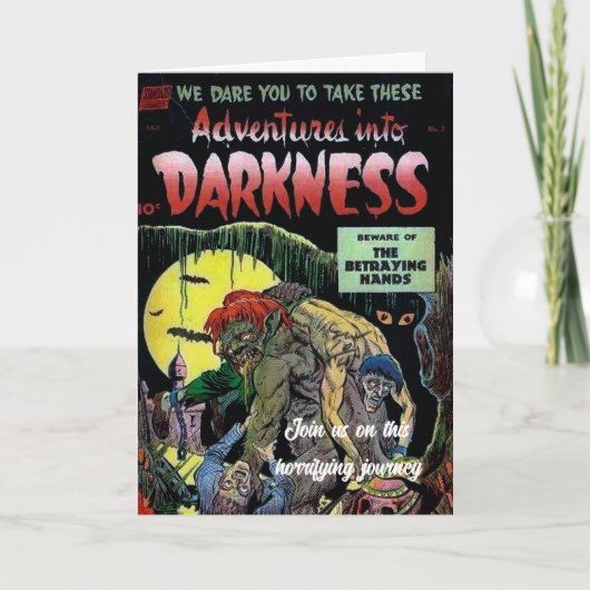 不気味ハローウィンパーティ招待状 招待状 (正面)