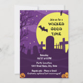 不気味ハローウィンパーティ招待状 招待状 (正面)