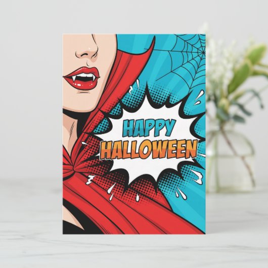 不気味ハローウィンパーティ招待状 招待状 (スタンド正面)