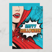 不気味ハローウィンパーティ招待状 招待状 (正面/裏面)