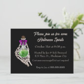 不気味ハローウィンパーティ招待状 招待状 (スタンド正面)