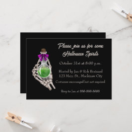 不気味ハローウィンパーティ招待状 招待状