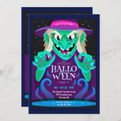 不気味ハローウィンパーティ招待状 招待状 (正面/裏面)
