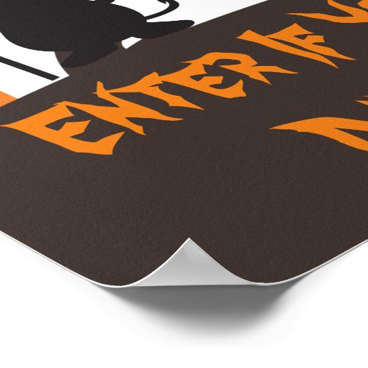 不気味ハローウィンパーティ歓迎ポスター ポスター (角)