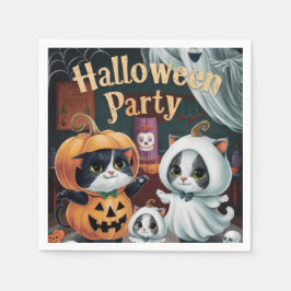 不気味ハローウィンパーティ スタンダードカクテルナプキン