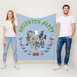 不気味ハローウィンパーティ フリースブランケット