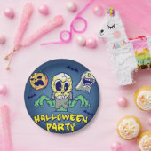 不気味ハローウィンパーティ ペーパープレート (パーティー)