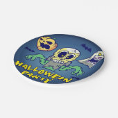 不気味ハローウィンパーティ ペーパープレート (アングル)