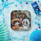 不気味ハローウィンパーティ ペーパープレート (パーティー)