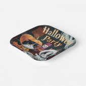 不気味ハローウィンパーティ ペーパープレート (傾斜あり)