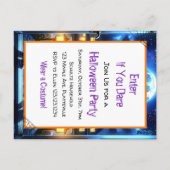 不気味ハローウィンパーティ ポストカード (裏面)