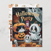 不気味ハローウィンパーティ ポストカード (正面/裏面)