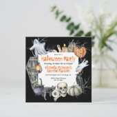 不気味ハローウィンパーティ 招待状 (スタンド正面)