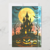 不気味ハローウィンパーティ 招待状 (裏面)