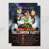 不気味ハローウィンパーティ 招待状 (正面/裏面)
