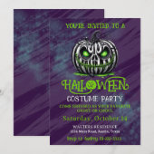 不気味ハローウィンパーティ 招待状 (正面/裏面)