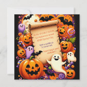 不気味ハローウィンパーティ 招待状 (裏面)