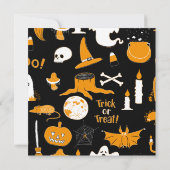 不気味ハローウィンパーティ 招待状 (裏面)