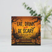不気味ハローウィンパーティ 招待状 (スタンド正面)