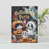 不気味ハローウィンパーティ 招待状 (スタンド正面)