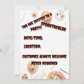 不気味ハローウィンパーティ 招待状 (裏面)