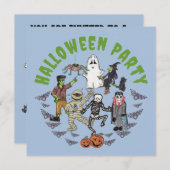 不気味ハローウィンパーティ 招待状 (正面/裏面)