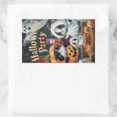 不気味ハローウィンパーティ 長方形シール (バッグ)