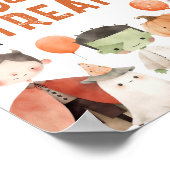 不気味ハローウィンパーティNo Tricks Just Treates Sign ポスター (角)