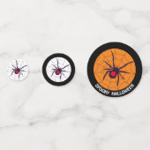 不気味ハローンブラックウィドウィドスパイダー、スカルとボーン コンフェッティ (正面)