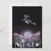 不気味ハ幽霊のよく出るウスハローウィンパーティ招待状 シーズンカード (裏面)