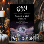不気味ハ幽霊のよく出るウスハローウィンパーティ招待状 シーズンカード
