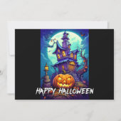 不気味ハ幽霊のよく出るウスハローウィンパーティ招待状 招待状 (裏面)