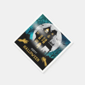 不気味ハ幽霊のよく出るウスハローウィンパーティ スタンダードカクテルナプキン (角)