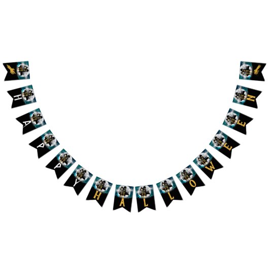 不気味ハ幽霊のよく出るウスハローウィンパーティ バンティングフラッグ (全)