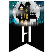 不気味ハ幽霊のよく出るウスハローウィンパーティ バンティングフラッグ (第2の旗)