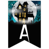 不気味ハ幽霊のよく出るウスハローウィンパーティ バンティングフラッグ (第3の旗)