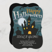 不気味ハ幽霊のよく出るウスハローウィンパーティ 招待状 (正面/裏面)