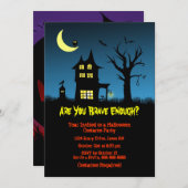 不気味ハ幽霊のよく出るウスハローウィンパーティ 招待状 (正面/裏面)