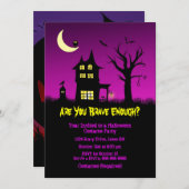 不気味ハ幽霊のよく出るウスハローウィンパーティ 招待状 (正面/裏面)