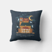 不気味ハ幽霊のよく出るウスファミリーネーム素朴ハロウィーン クッション (裏面)