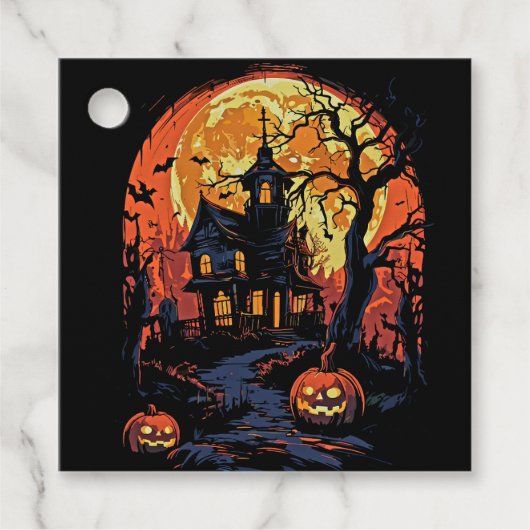 不気味ハ幽霊のよく出るウスメッセージカード フェイバータグ (正面)