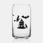 不気味ハ幽霊のよく出るウス&ウィッチシルエット | ガラス缶 (正面)