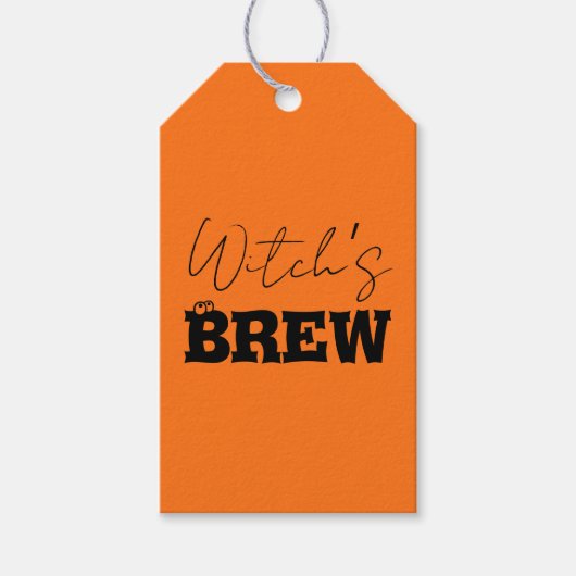 不気味ハ幽霊のよく出るウス&ウィッチシルエット | ギフトタグ (正面)