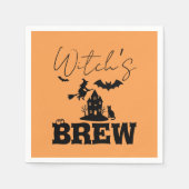 不気味ハ幽霊のよく出るウス&ウィッチシルエット | スタンダードカクテルナプキン (正面)