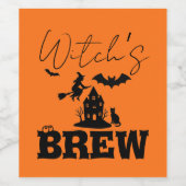 不気味ハ幽霊のよく出るウス&ウィッチシルエット | ワインラベル (シングルラベル)