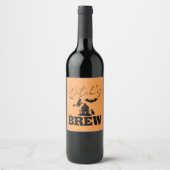 不気味ハ幽霊のよく出るウス&ウィッチシルエット | ワインラベル (正面)