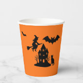不気味ハ幽霊のよく出るウス&ウィッチシルエット | 紙コップ (正面)