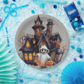 不気味ハ幽霊のよく出るウス ペーパープレート (パーティー)