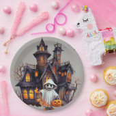 不気味ハ幽霊のよく出るウス ペーパープレート (パーティー)