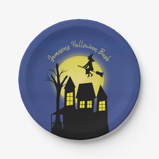 不気味ハ幽霊のよく出るロウィンカスタム ペーパープレート (正面)